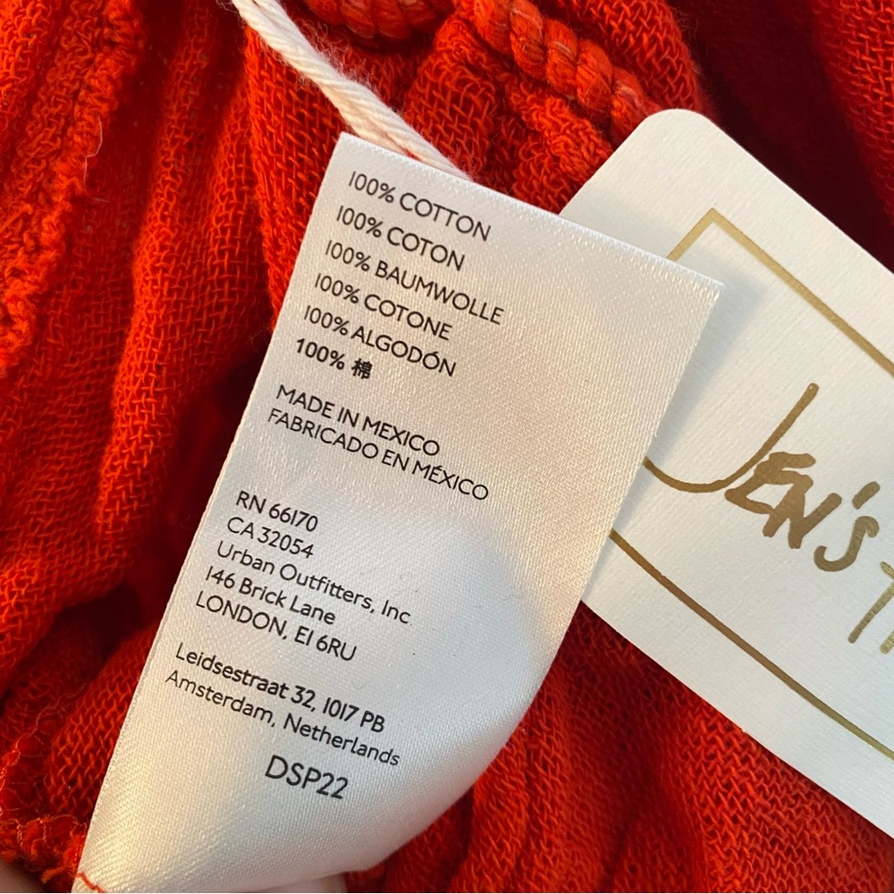 NWT Jens Pirate Booty Red Sunflower Crop Top XS - Picture 4 of 8